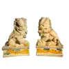 Foto de um(a) Antiga Rara Escultura Oriental Chinesa Casal De Cães Fó, da categoria de Escultura. ~ Os guardiões ~Antigo e diferente casal de Cães de Fó, moldados e pintados à mão. Para quem não sabe O Cão de Fó têm a... Vendido no marketplace Trésors.