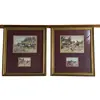 Foto de um(a) Elegante par de quadros no melhor estilo inglês, da categoria de Impressões. Belo e elegante par de quadros de estética clássica e aristocrática, reproduzindo obras do artista George Wright, capturando... Vendido no marketplace Trésors.