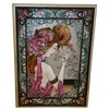 Foto de um(a) Magnífica e antiga pintura estilo Art Nouveau sobre espelho, da categoria de Pinturas. Excepcional quadro com pintura esmaltada sobre o espelho, um exemplo de arte decorativa inspirada no movimento Art Nouveau,... Vendido no marketplace Trésors.