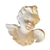 Foto de um(a) Antiga Escultura De Parede Anjo Em Biscuit Francês Branco, da categoria de Objetos de parede esculturais. Antiga escultura anjinho de parede em biscuit francês, peça artística feita e moldada à mão. Medidas 12x13cm. Vendido no marketplace Trésors.