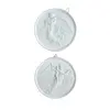 Foto de um(a) Antigo E Raro Par De Placas Anjo Em Biscuit Bing & Grondah, da categoria de Pratos Decorativos. ~ Bing & Grondah ~Antigo e raro par de placas artísticas em biscuit branco, ricamente moldadas com anjos em relevo.... Vendido no marketplace Trésors.