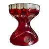Foto de um(a) Antigo Diferente Vaso Art Deco Cristal Baccarat Vermelho, da categoria de Vasos. Antigo e diferente vaso doublé em cristal Baccarat vermelho rubi, lapidado à mão. Fundo estrelado.Medidas 17x15cm... Vendido no marketplace Trésors.