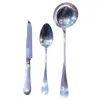 Foto de um(a) Antigo Trio Grandes Talheres Para Servir Em Prata Francesa, da categoria de Faqueiros e talheres. Extra Blanc. Antigo trio de finos talheres para servir em prata francesa. Meados do século XX. Vendido no marketplace Trésors.