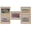 Foto de um(a) Conjunto de 5 Quadros – Reproduções de Yokoyama Taikan (Estilo Nihonga), da categoria de Pinturas. Raro conjunto de quadros com reproduções emolduradas de obras-primas executadas em 1929, do renomado pintor japonês Yokoyama... Vendido no marketplace Trésors.