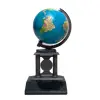 Foto de um(a) Globo Granito, da categoria de Globos. Globo com base em latão oxidado e granito preto. A: 17cm Base: 9 x 7cm Peso: 472g. Vendido no marketplace Trésors.