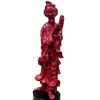 Foto de um(a) Escultura Mandarim Chinês, Década de 1970, da categoria de Escultura. Escultura chinesa de um mandarim pescador em resina com laca chinesa na cor coral, década de 1970 peça única pelo designer... Vendido no marketplace Trésors.