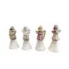 Foto de um(a) Combo 4 Sinetas Anjinhos em Cerâmica, da categoria de Outros colecionáveis. Combo de sinetas de mesa com anjos de porcelana na haste, sino em cerâmica branca craqueladas e badalo com pérola e corrente... Vendido no marketplace Trésors.