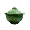 Foto de um(a) Pequena Sopeira Repolho em Cerâmica, sem Marca do Fabricante, Década de 2000, da categoria de Terrinas de sopa. Pequena sopeira repolho em cerâmica na cor verde e sem marca do fabricante, década de 2000 A: 9,5 cm / com tampa:... Vendido no marketplace Trésors.