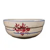 Foto de um(a) Bowl em Cerâmica, Década de 1940, da categoria de Tigelas decorativas. Bowl em cerâmica com policromia feita à mão nos tons de azul e bordô, década de 1940. Sem marca do fabricante. A: 6cm... Vendido no marketplace Trésors.