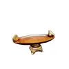 Foto de um(a) Centro de Mesa em Madeira e Resina, da categoria de Centro de mesa. Centro de mesa em madeira e resina com dois pássaros e base em relevo folhada a ouro. Peça única pelo designer marcelus... Vendido no marketplace Trésors.