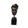 Foto de um(a) Busto Frida Kahlo 00'S, da categoria de Escultura. Busto Frida Kahlo em técnica mista com pátina bronze oxidado e envelhecida, base cubo em madeira ebanizada peça única... Vendido no marketplace Trésors.