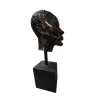 Foto de um(a) Busto Masculino 00'S, da categoria de Escultura. Busto masculino em técnica mista com pátina preta craquelada e base em madeira ebanizada, década de 2000 peça única pelo... Vendido no marketplace Trésors.