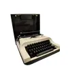 Foto de um(a) Máquina de Escrever Ramington-Ipanema, Década de 1980, da categoria de Maquinas de Escrever. Máquina de detilografia portátil da marca remington ipanema, com caixa original. Um dos expoentes em tecnologia dos anos... Vendido no marketplace Trésors.