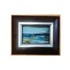Foto de um(a) Quadro Marina Anos 90, da categoria de Pinturas. Quadro em acrílico sobre eucatex com moldura em madeira e prata, comprado em porto alegre no final dos anos 1990 Tela: 17 cm... Vendido no marketplace Trésors.