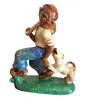 Foto de um(a) Antigo Bibelô Biscuit Bloco Escultórico Porcelana Art Deco, da categoria de Escultura. Gracioso bibelô, bloco escultórico Art Deco, representado menina brincando com cachorro. Em porcelana europeia, década de... Vendido no marketplace Trésors.