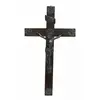 Foto de um(a) Crucifixo em madeira nobre, da categoria de Objetos religiosos e espirituais. Crucifixo em madeira nobre com apliques em metal dourado e corpo de Cristo também em metal dourado, com riqueza de detalhes.... Vendido no marketplace Trésors.