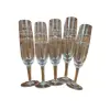 Foto de um(a) Antigo Conjunto com 05 Taças Para Champanhe Em Cristal Tcheco, da categoria de Jogos de taças e copos. Antigo e fino conjunto com cinco (05) taças flores para champanhe. Cristal tcheco de excelente qualidade, com lindo brilho... Vendido no marketplace Trésors.