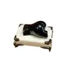 Foto de um(a) Escultura Torso Feminino Resina e Mármore, da categoria de Escultura. Escultura torso feminino: peça em resina ebanisada, base em mármore branco com elementos em metal dourado oxidado. A: 6 cm /... Vendido no marketplace Trésors.