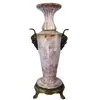 Foto de um(a) Antigo Grande Vaso Ânfora Cerâmica Francesa Com Bronze, da categoria de Vasos. Antigo e imponente vaso/ânfora em cerâmica francesa vitrificada, com aplicação de bronze na base e alças com caras de... Vendido no marketplace Trésors.