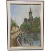 Foto de um(a) Quadro Pintura Óleo Sobre Tela 1963 "Margens do Rio" – Assinado, da categoria de Pinturas. Vendido no marketplace Trésors.