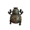 Foto de um(a) Antigo Raro Vaso Jarro Japonês Cães Fó Bronze Cloisonné XIX, da categoria de Vasos. Antigo e imponente vaso artístico com alças em bronze com Cloisonné, peça de excelente qualidade. Linda decoração com flores... Vendido no marketplace Trésors.