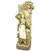Foto de um(a) Antigo Vaso Escultura Em Faiança Royal Dux Art Nouveau, da categoria de Vasos. Antigo e grande vaso, escultura do período Art Nouveau feita à mão em faiança Tcheca, representando jovem camponesa, com... Vendido no marketplace Trésors.