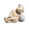 Foto de um(a) Escultura Balinesa Baby Sleeping Anos 80, da categoria de Modelos e estatuetas. Baby sleeping esculpidos balineses em madeira e policromados, década de 1980. Medidas: A 10,5 cm / L 14,5 cm / P 5,5 cm A:... Vendido no marketplace Trésors.