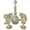 Foto de um(a) Antigo Raro Conjunto Veneziano Garrafa Taças Art Nouveau, da categoria de Jogos de taças e copos. Antigo e lindo conjunto de garrafa com 6 taças satiné em vidro artístico veneziano. Todas as peças são delicadamente... Vendido no marketplace Trésors.