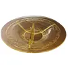 Foto de um(a) Antiga Rara Petisqueira Art Deco Cristal Francês Amarelo, da categoria de Travessas e tigelas. Linda peça e raro modelo, em cristal francês, período Art Deco, década de 1930. Impecável!! Altura 8cmDiâmetro 29cm. Vendido no marketplace Trésors.