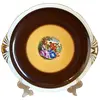 Foto de um(a) Antigo Prato Decorativo Para Servir Porcelana Polonesa, da categoria de Pratos. Antigo e grande prato decorativo com alças, serve como bandeja também. Em rara porcelana artística polonesa. Acabamento com... Vendido no marketplace Trésors.