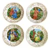 Foto de um(a) Antigos Pratos Decorativos Porcelana Inglesa John Maddock, da categoria de Pratos Decorativos. John Maddock & Sohns - Royal Vitreous. Antigo e lindo conjunto com quatro pratos decorativos em porcelana artística inglesa.... Vendido no marketplace Trésors.