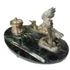 Foto de um(a) Antigo Raro Tinteiro Mármore E Escultura Ave Pétit L Carvin, da categoria de Itens de Escritório. Louis Albert Carvin. Para quem gosta de peças únicas. Uma ótima opção de presente e muito decorativo para um escritório.... Vendido no marketplace Trésors.