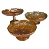 Foto de um(a) Antiga Coleção Rara Fruteira Boleira Vidro Carnival Glass, da categoria de Centro de mesa. Antigas fruteiras em vidro Carnival Glass. Meados do século XX. Medidas 9x18cm Medidas 10x21cmMedidas 13x20cm. Vendido no marketplace Trésors.