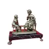 Foto de um(a) Escultura em Biscuit Bronze Oxidado, Década de 2000, da categoria de Escultura. Escultura em biscuit com pátina bronze oxidada e azinhavrada, base em madeira marmorizada com pés de latão com a mesma... Vendido no marketplace Trésors.