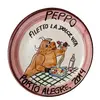 Foto de um(a) Prato Decorativo Peppo Cucina, Porto Alegre, 2014, da categoria de Pratos Decorativos. Prato em cerâmica com nome de restaurante da região sul do país. Peppo cucina, porto alegre, 2014 pintura à mão com design... Vendido no marketplace Trésors.