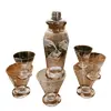 Foto de um(a) Antigo Conjunto Garrafa Coqueteleira Cristal Tcheco Art Deco, da categoria de Garrafas, potes e jarros. Antigo e decorativo conjunto de garrafa/coqueteleira e seus respectivos seis copinhos em cristal Tcheco, decoração de lindos... Vendido no marketplace Trésors.