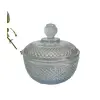 Foto de um(a) Bomboniere de vidro, da categoria de Garrafas, potes e jarros. Bomboniere de vidro estilo bico de jaca Mede: 17,5 cm altura e 15 cm diâmetro. Vendido no marketplace Trésors.