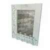 Foto de um(a) Espelhos Anjos Anos 90, da categoria de Espelhos. Espelho com moldura em madeira, textura de croco branco e com aplicação de anjos em resina, década de 1990 peça única pelo... Vendido no marketplace Trésors.