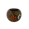 Foto de um(a) Vaso de madeira, da categoria de Vasos. Vaso em madeira com flores entalhadas Mede: 10cm de altura. Vendido no marketplace Trésors.
