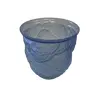 Foto de um(a) Vaso Art Nouveau Fosco Azul, da categoria de Vasos. Vaso Art Nouveau Fosco, da época da grande depressão, final dos anos 20 e inicio do 30. Na cor azul com formas naturalistas. Vendido no marketplace Trésors.