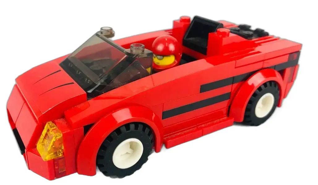 Foto de um(a) Miniatura Carro Lego 2004, da categoria de Carros e caminhões de brinquedo. MINIATURA CARRO GH60007 LEGO 2004 VERMELHO COM MINI BONECO LEGO NO INTERIOR DO CARRO, MEDE 3A X 11C X 5L. FALTA UMA PEÇA NA... Vendido no marketplace Trésors.