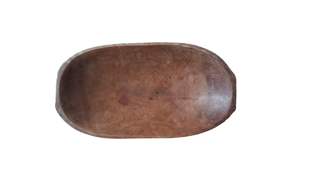 Foto de um(a) Gamela em madeira, da categoria de Travessas e tigelas. Linda e decorativa gamela em madeira nobre e manufatura totalmente artesanal. Medidas: 9 x 47 x 25 cm. Vendido no marketplace Trésors.