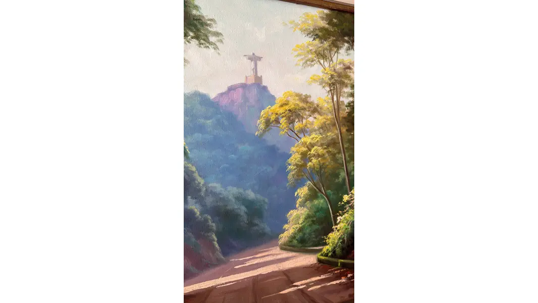 Foto de um(a) O Cristo - Nilton Bravo 1952, da categoria de Pinturas. Óleo sobre tela Nilton Bravo foi um pintor brasileiro conhecido principalmente por suas paisagens do Rio de Janeiro,... Mostrado de uma perspectiva diferente. Vendido no marketplace Trésors.