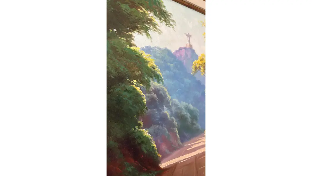 Foto de um(a) O Cristo - Nilton Bravo 1952, da categoria de Pinturas. Óleo sobre tela Nilton Bravo foi um pintor brasileiro conhecido principalmente por suas paisagens do Rio de Janeiro,... Mostrado de uma perspectiva diferente. Vendido no marketplace Trésors.