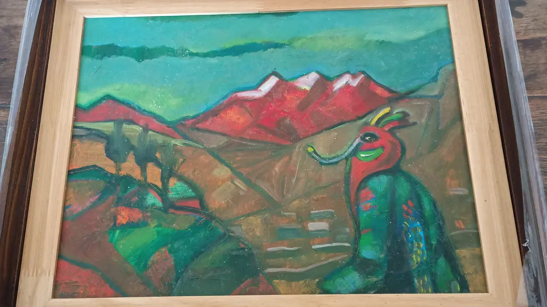 Foto de um(a) Edgard Arandia (1950-2024). Icone do realismo mágico e da força social da América latina. Grupo Los benemeritos da utopia, da categoria de Pinturas. EDGAR ARANDIA (1950–2024) Obra de um Ícone e Mestre da Arte Contemporânea BolivianaGrande oportunidade para adquirir uma... Mostrado de uma perspectiva diferente. Vendido no marketplace Trésors.
