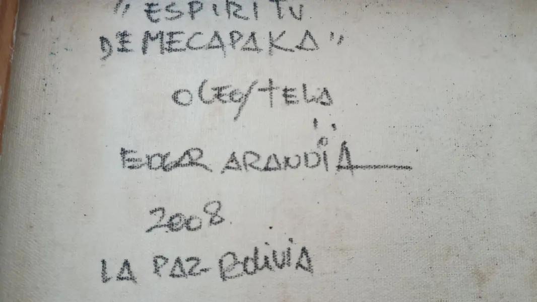 Foto de um(a) Edgard Arandia (1950-2024). Icone do realismo mágico e da força social da América latina. Grupo Los benemeritos da utopia, da categoria de Pinturas. EDGAR ARANDIA (1950–2024) Obra de um Ícone e Mestre da Arte Contemporânea BolivianaGrande oportunidade para adquirir uma... Mostrado de uma perspectiva diferente. Vendido no marketplace Trésors.
