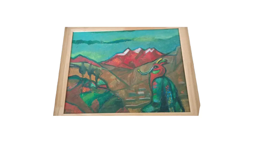 Foto de um(a) Edgard Arandia (1950-2024). Icone do realismo mágico e da força social da América latina. Grupo Los benemeritos da utopia, da categoria de Pinturas. EDGAR ARANDIA (1950–2024) Obra de um Ícone e Mestre da Arte Contemporânea BolivianaGrande oportunidade para adquirir uma... Vendido no marketplace Trésors.