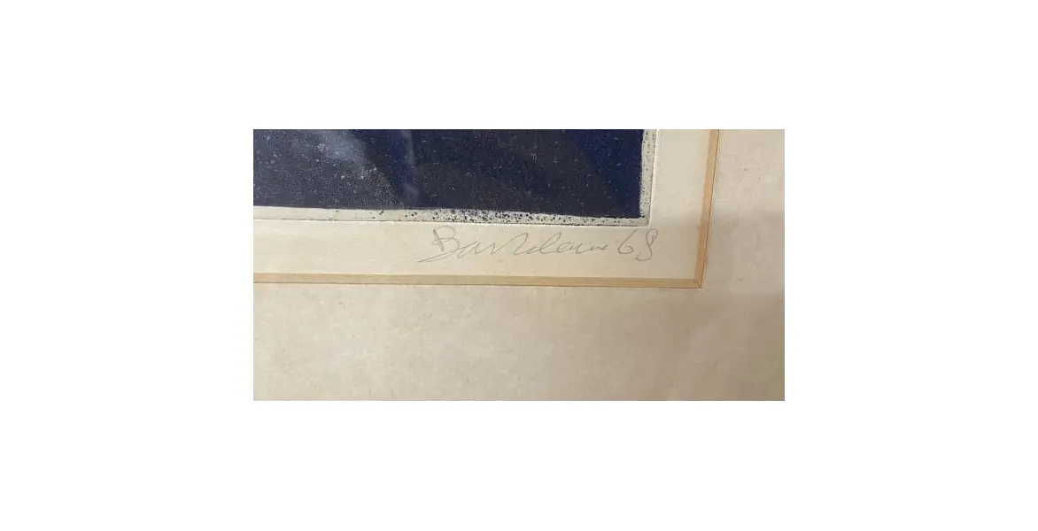 Foto de um(a) Gravura intitulada "Sereia" do artista português Bartolomeu Cid dos Santos (1931-2008), da categoria de Serigrafia. Gravura intitulada "Sereia" do artista português Bartolomeu Cid dos Santos (1931-2008). Água forte sobre papel. Assinada e... Mostrado de uma perspectiva diferente. Vendido no marketplace Trésors.