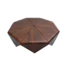 Foto de um(a) Mesa Pétala - Jorge Zalszupin - Brasil, 1960., da categoria de Mesas de centro. A mesa de centro Pétala do designer Jorge Zalszupin é um ícone do design modernista brasileira.Sua curvatura desafia a... Vendido no marketplace Trésors.