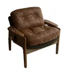 Foto de um(a) Poltrona Tete - Sergio Rodrigues. Estofado em couro e camurça, da categoria de Poltronas. Poltrona Tete - Sergio Rodrigues. Estofado em couro e camurçaDimensões: 0,86 X 0,84 X 0,75 m. Vendido no marketplace Trésors.